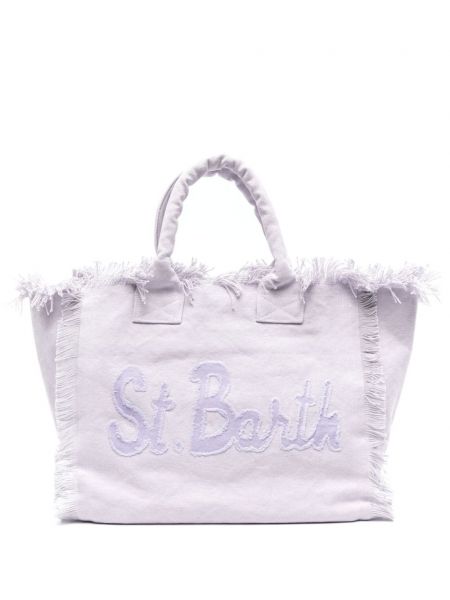 Плажна чанта Mc2 Saint Barth виолетово