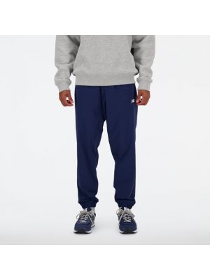 Pantalon de joggings en nylon tressé New Balance bleu