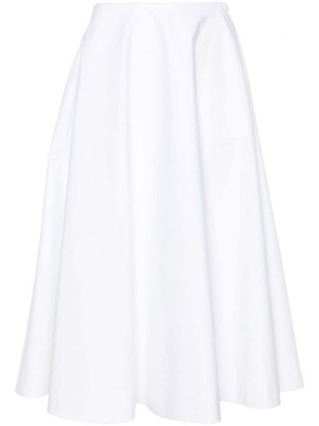 Midi sukně Valentino Garavani bílé