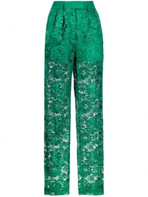 Průsvitné kalhoty Akris zelené