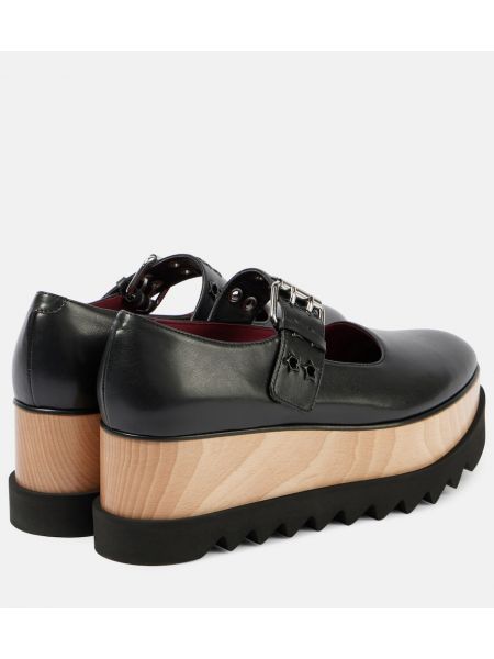 Platformu deri sneaker Stella Mccartney siyah