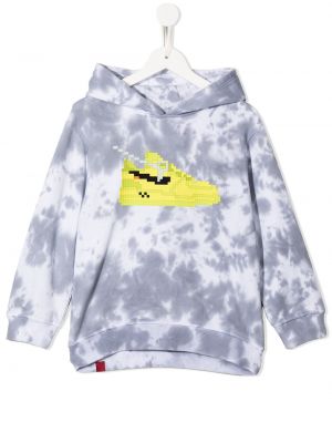 Hoodie con stampa Mostly Heard Rarely Seen 8-bit grigio