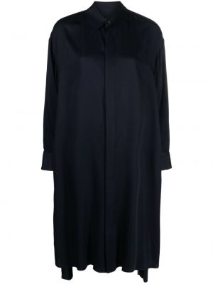 Klasické midi šaty s vysokým pasem s knoflíky Yohji Yamamoto