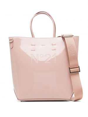 Shopper kabelka s potiskem Nº21 růžová