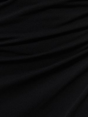 Drapírozott jersey hosszú szoknya Magda Butrym fekete