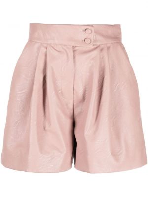 Shorts mit plisseefalten Styland pink