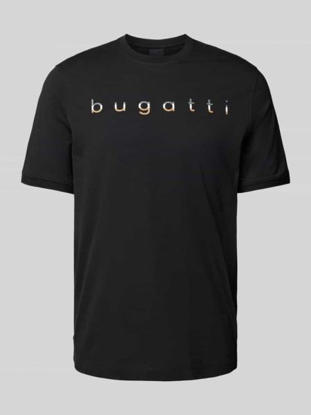 Koszulka z nadrukiem Bugatti czarna