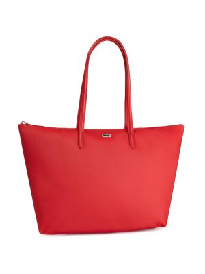 Nákupná taška Lacoste červená