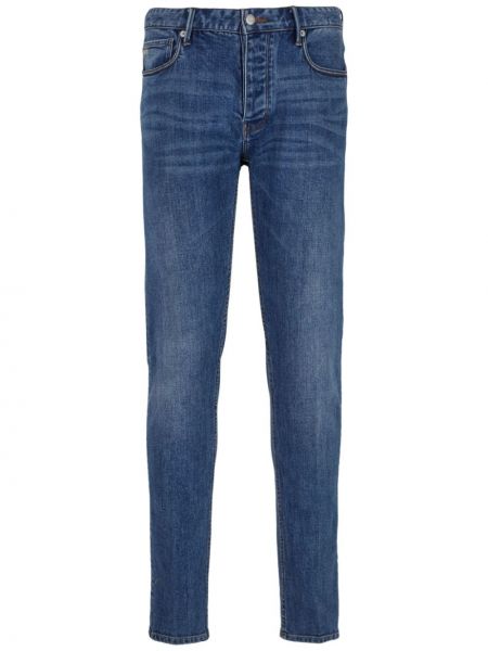 Slim fit low waist skinny jeans Emporio Armani blau