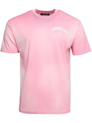 Pamučna majica Nahmias ružičasta