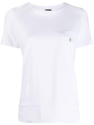 Bavlněné tričko s výšivkou Lorena Antoniazzi bílé