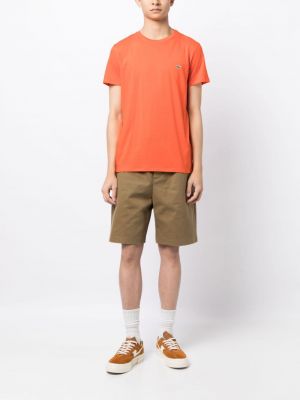 T-shirt brodé Lacoste orange