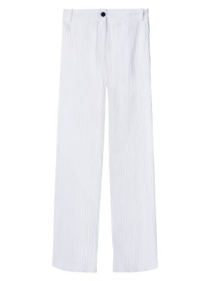 Широки панталони тип „марлен“ Adolfo Dominguez бяло