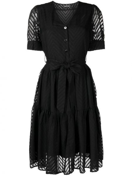 Платье с завязками с узором Tout A Coup, черное