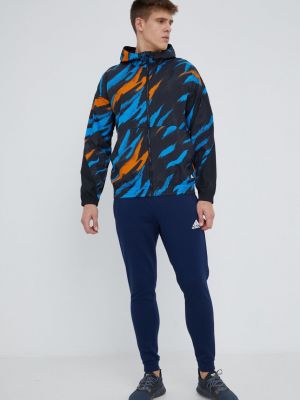 Спортивні штани з аплікацією Adidas Performance сині