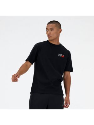 T-shirt en coton New Balance noir