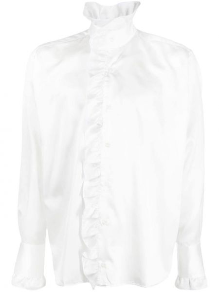 Сатенена риза Gcds бяло