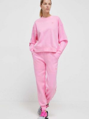 Bluza dresowa z nadrukiem Adidas By Stella Mccartney różowa