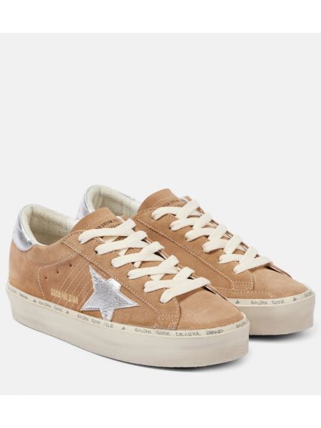 Stjernemønster semsket skinn sneakers Golden Goose