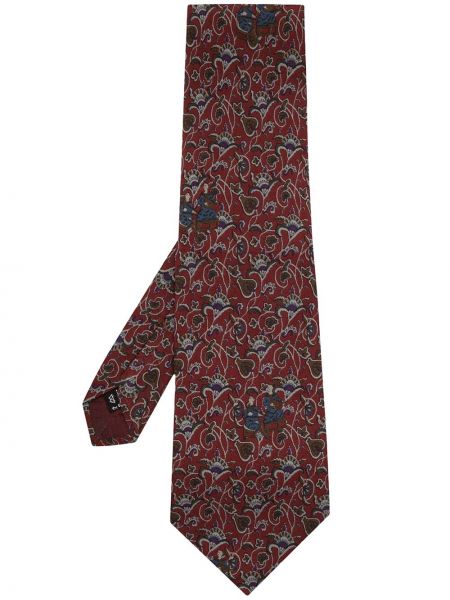 Шелковый галстук Salvatore Ferragamo Pre-owned, красный
