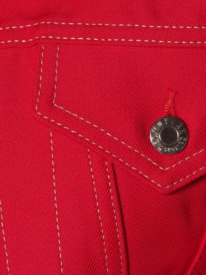 Kurtka jeansowa Helmut Lang czerwona