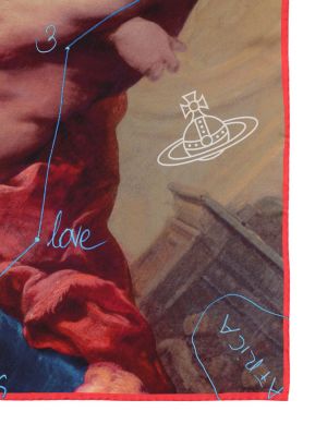 Pañuelo de seda Vivienne Westwood rojo