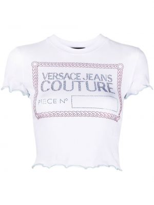 Rund hals t-skjorte Versace Jeans Couture hvit