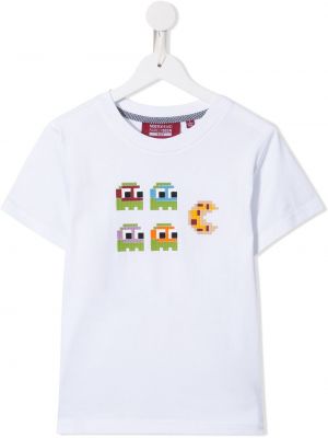 T-shirt con stampa Mostly Heard Rarely Seen 8-bit bianco