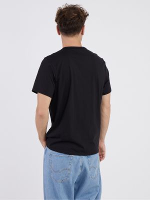 Priliehavé tričko s nápisom s nápisom Calvin Klein Underwear čierna