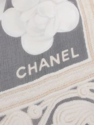 Echarpe en soie à imprimé Chanel Pre-owned