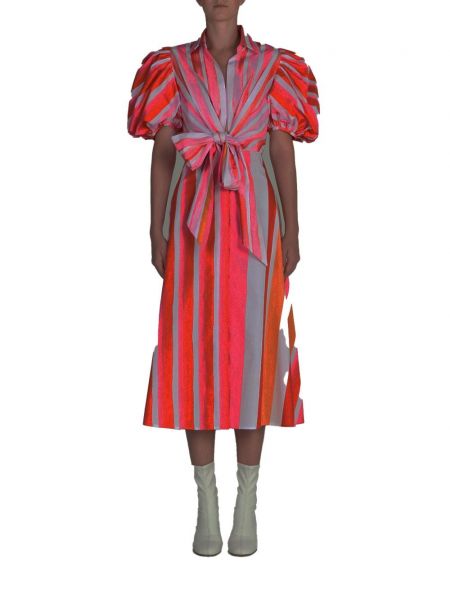 Midi šaty Silvia Tcherassi růžové