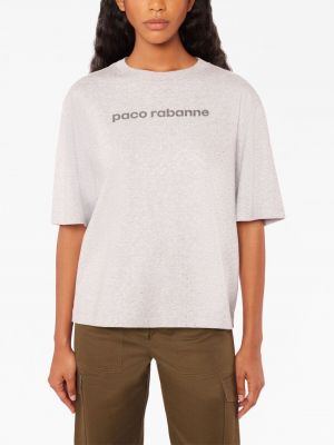 T-shirt mit print Rabanne grau
