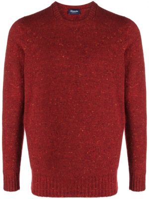 Džemper s okruglim izrezom Drumohr crvena