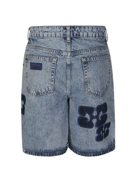 Jeans shorts Ganni blau