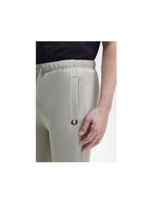 Pantalones de chándal de algodón Fred Perry blanco