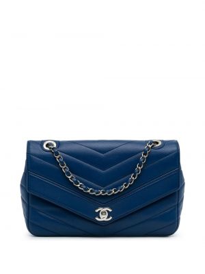 Taška Chanel Pre-owned modrá