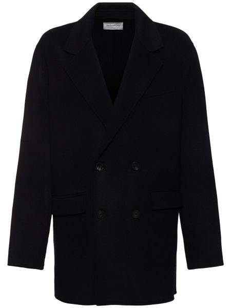 Yün blazer The Frankie Shop mavi