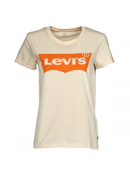 Koszulka z krótkim rękawem Levi's beżowa