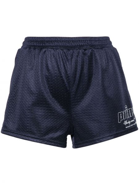 Shorts en mesh Sporty & Rich bleu