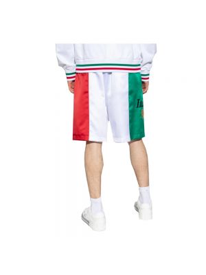 Pantalones cortos de raso Dolce & Gabbana blanco