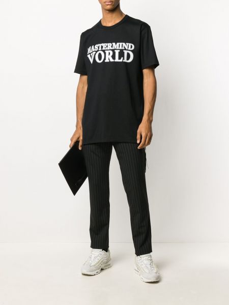 T-krekls ar apdruku Mastermind World melns