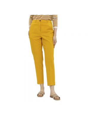 Spodnie skinny fit Incotex żółte