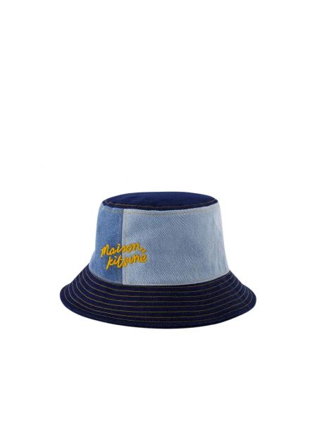 Niebieska czapka Maison Kitsune