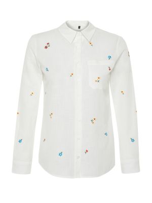 Pletená kvetinová košeľa s výšivkou Trendyol