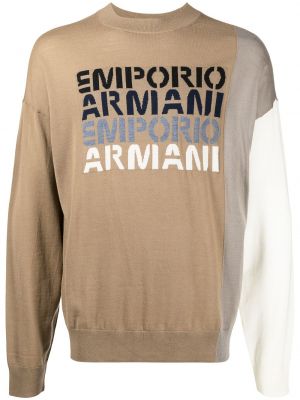 Tröja Emporio Armani brun