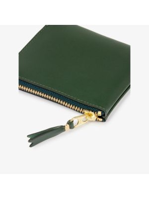 Классический кожаный кошелек Comme Des Garçons зеленый