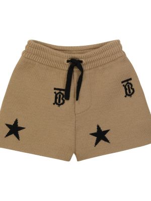 Ull shorts for jenter Burberry Kids beige