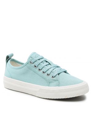Teniszcipő CLARKS - Roxby Lace 26164981  Canvas - Türkiz