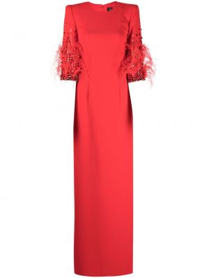 Вечерна рокля с пера Jenny Packham червено