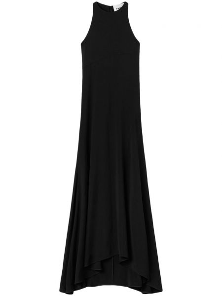 Αμάνικη βραδινό φόρεμα Jil Sander μαύρο